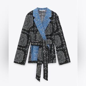 Zara Two Piece Paisley Suit
